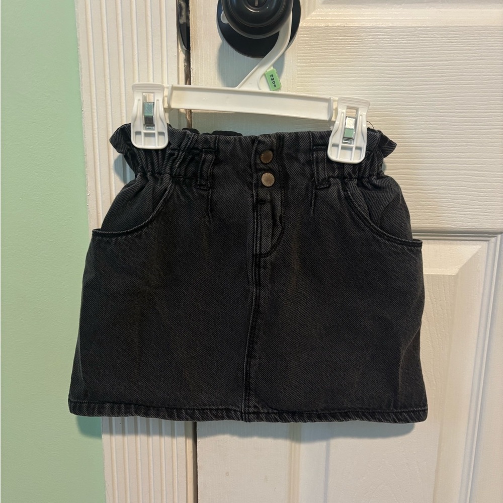 Toddler Girls Zara Black Jean Skirt